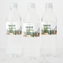 Rótulo De Garrafa De Vinho Sinal de Boas-vindas do Chá de fraldas Russo Woodl