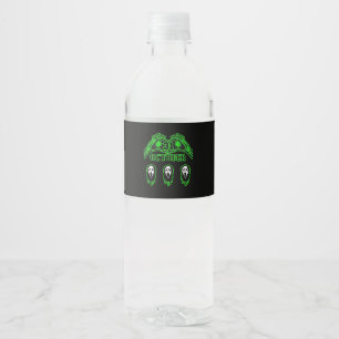 Rótulo De Garrafa De Vinho Skeleton mãos clássico Design