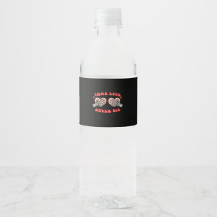 Rótulo De Garrafa De Vinho Skeleton Mãos Design Cardíaco Clássico