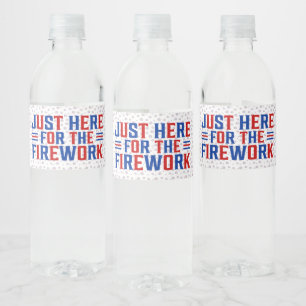 Rótulo De Garrafa De Vinho Só Aqui Para Os Fogos De Artifício Engraçados Para