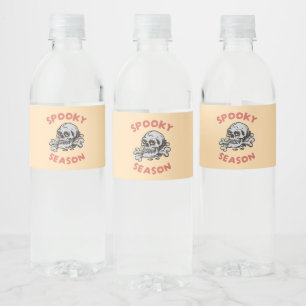 Rótulo De Garrafa De Vinho Spooky Season Assustador Halloween