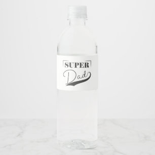 Rótulo De Garrafa De Vinho Super Pai