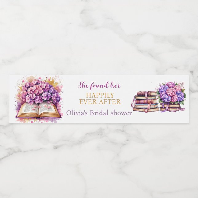 Rótulo De Garrafa De Vinho Tema do Livro Hortênsia (Rótulo Único)