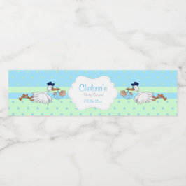 Rótulo De Garrafa De Vinho Tempestade com um bebê bonito