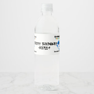 Rótulo De Garrafa De Vinho Tubarão do bebê do aniversário