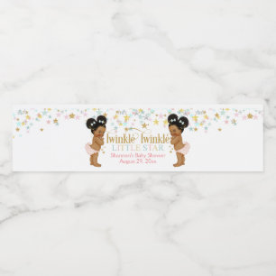 Rótulo De Garrafa De Vinho Twinzinha das Pequenas Estrelas Puff