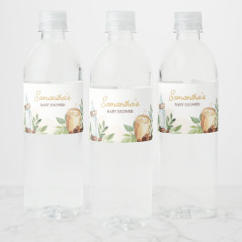 Rótulo De Garrafa De Vinho Um bebê está criando café