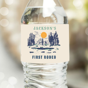 Rótulo De Garrafa De Vinho Vintage Desert West Wild West primeiro aniversario