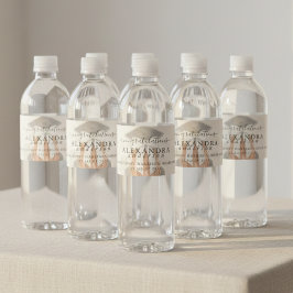 Rótulo De Garrafa De Vinho Whimsical Calligraphy Graduation Bow