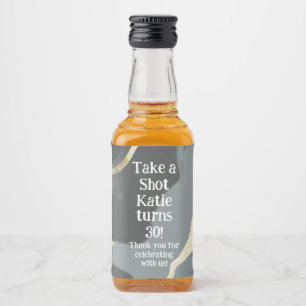 Rótulo de Garrafa de Whisky Miniatura, Rótulo de L