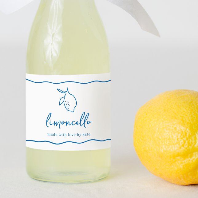 Rótulo de Limoncello Dolce Vita Manuscrito (Criador carregado)