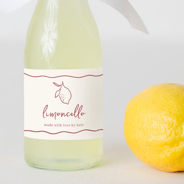 Rótulo de Limoncello Escrito à Mão Dolce Vita (Criador carregado)