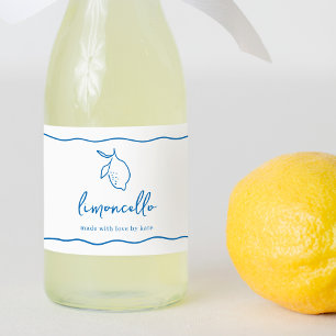 Rótulo de Limoncello Manuscrito Dolce Vita