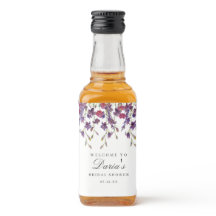 Rótulo de Mini Frasco Floral Puro