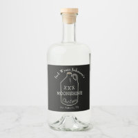 Rótulo De Moonshine Divertido Para As Garrafas