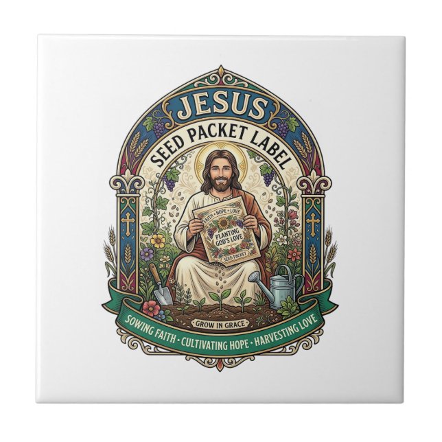Rótulo de Pacote de Sementes Jesus Pacote de Semen (Frente)