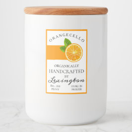 Rótulo de Pequeno Frasco de Orangecello Orgânico M