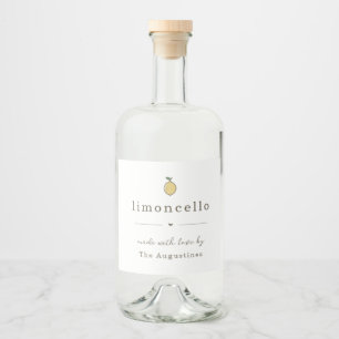 Rótulo de Presente de Limoncello Homemade Grande
