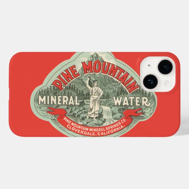 Rótulo de Produto Antigo, Água Mineral Pine Mounta (Verso (horizontal))