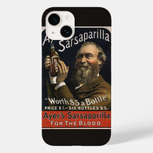 Rótulo de Produto Antigo, Bebida Sarsaparilla da A