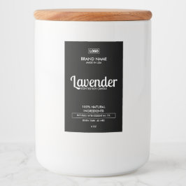 Rótulo De Produto Branco E Preto Para Velas Natura