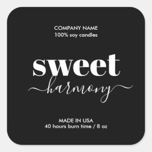 Rótulo de produto de etiqueta para velas Minimalis