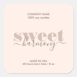 Rótulo de produto de etiqueta para velas Minimalis