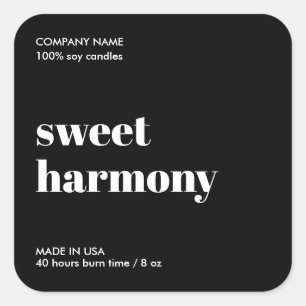 Rótulo de produto de etiqueta para velas Minimalis