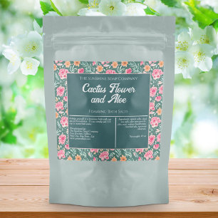 Rótulo de Sais de Banho Infláveis, Verde, Rosa, à