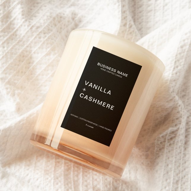 Rótulo de Vela Minimalista Moderno (Criador carregado)