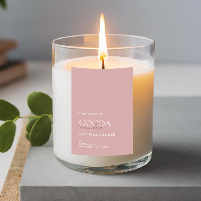 Rótulo de Vela Minimalista Moderno (Criador carregado)