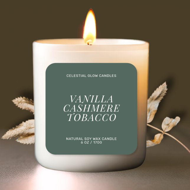 Rótulo de vela moderno - etiqueta mínima do produt (Criador carregado)