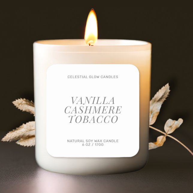 Rótulo de vela moderno - etiqueta mínima do produt (Criador carregado)