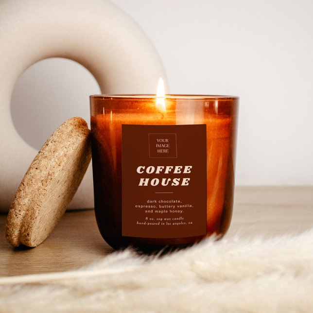 Rótulo de Vela ou Comida em Estilo Retro Moderno (Criador carregado)