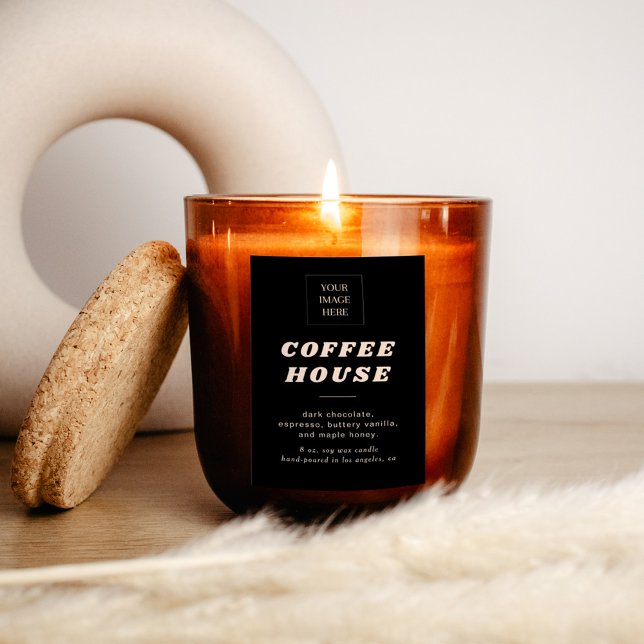 Rótulo de Vela ou Comida em Estilo Retro Moderno (Criador carregado)