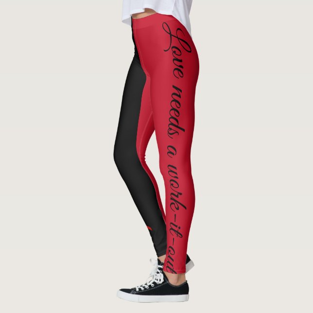 Rótulo de verbo de amor, citação de leggings verme (Esquerda)