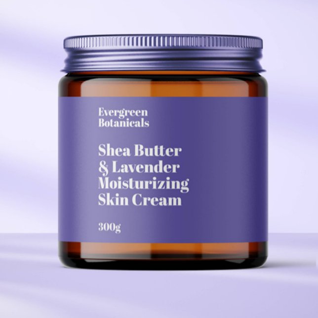 Rótulo de vidro de cosméticos à prova de água roxa (Criador carregado)