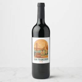 Rótulo de Vinho Antigo de São Francisco | Viagem R