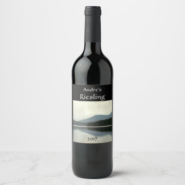 Rótulo De Vinho Branco Da Montanha (Frente)