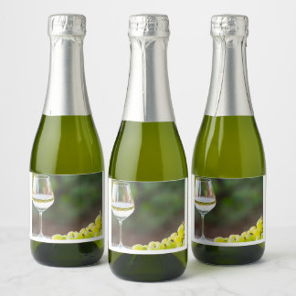 Rótulo de Vinho Branco & Uvas