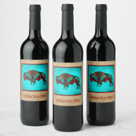 Rótulo de Vinho Buffalo Sudoeste
