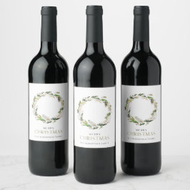 Rótulo de Vinho com Terra Verde de Natal
