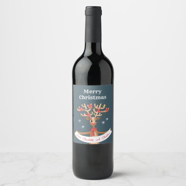 Rótulo de Vinho das Ninheiras de Natal (Frente)