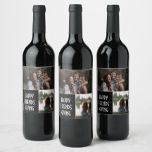 Rótulo de Vinho de Amizade Personalizado