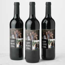 Rótulo de Vinho de Amizade Personalizado