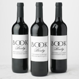 Rótulo de Vinho de Bootagem de Livro Personalizado