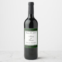 Rótulo de Vinho de Casamento da Escócia MacAlpina