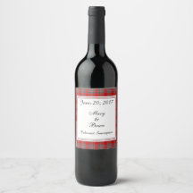 Rótulo de Vinho de Casamento da Escócia MacBean