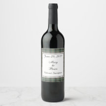 Rótulo de Vinho de Casamento escocês Craig