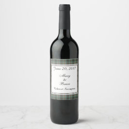 Rótulo de Vinho de Casamento escocês Craig